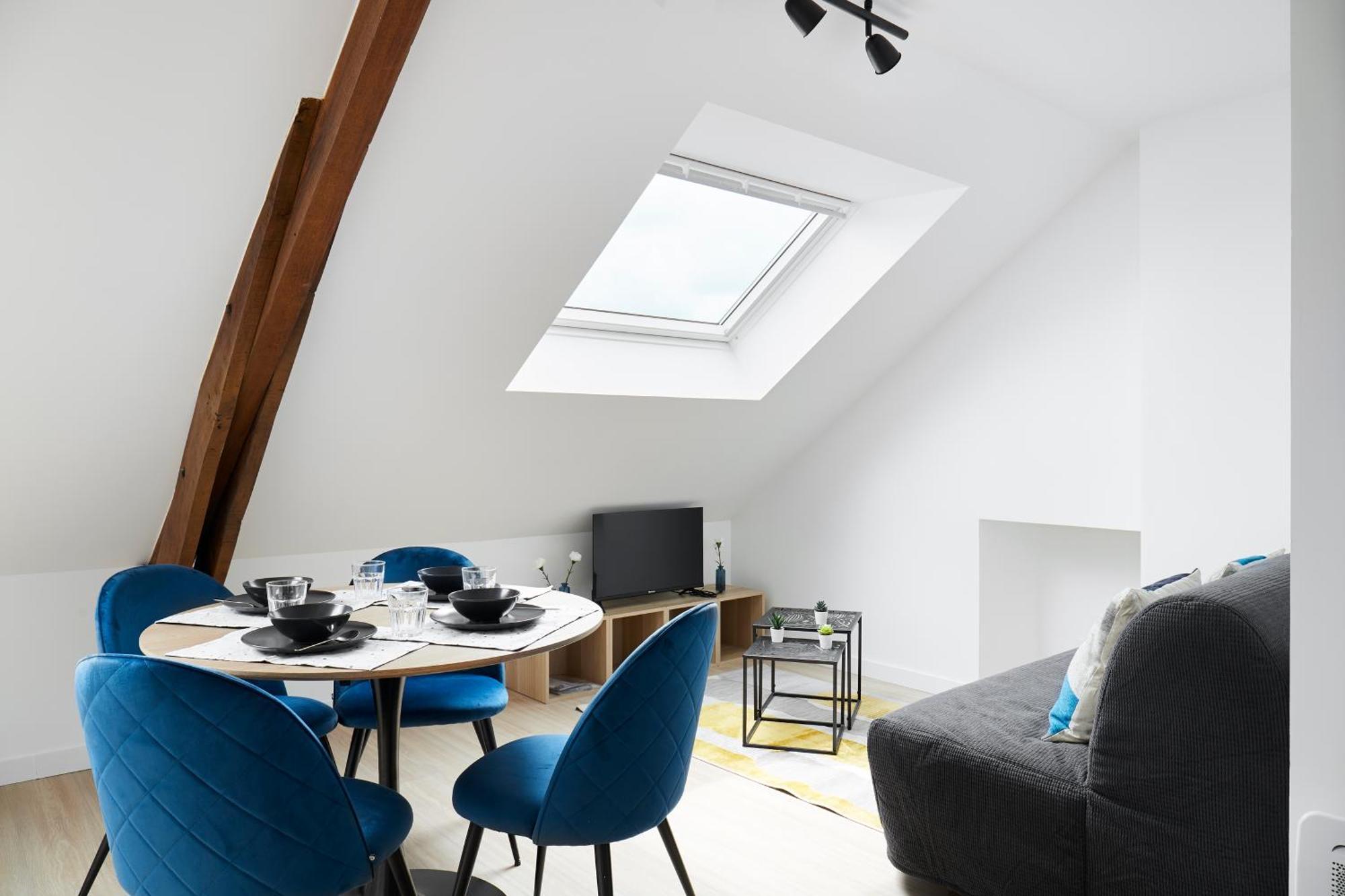 Le Grand Bleu - Wifi Fibre/Linge/Acces Cour Apartment Vallons-de-l'Erdre ภายนอก รูปภาพ